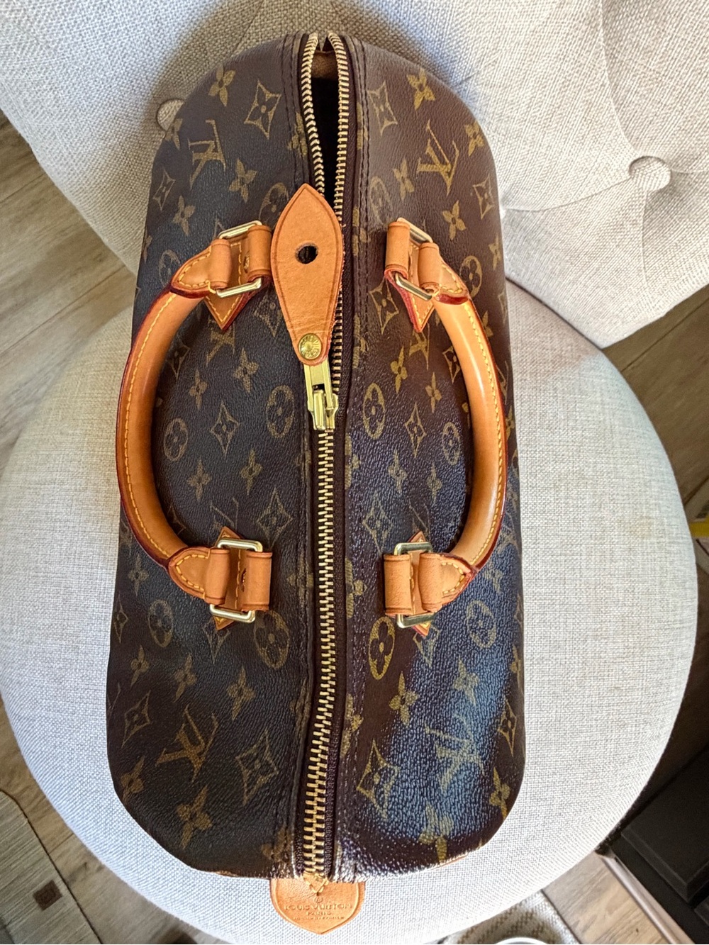 Louis Vuitton Speedy 30 Classic Monogram Canvas Tote Bag Excellent Condition - Picture 5 of 11